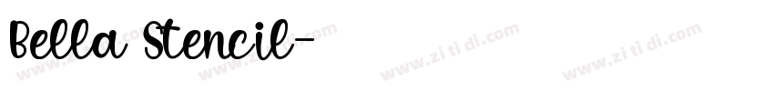 Bella Stencil字体转换